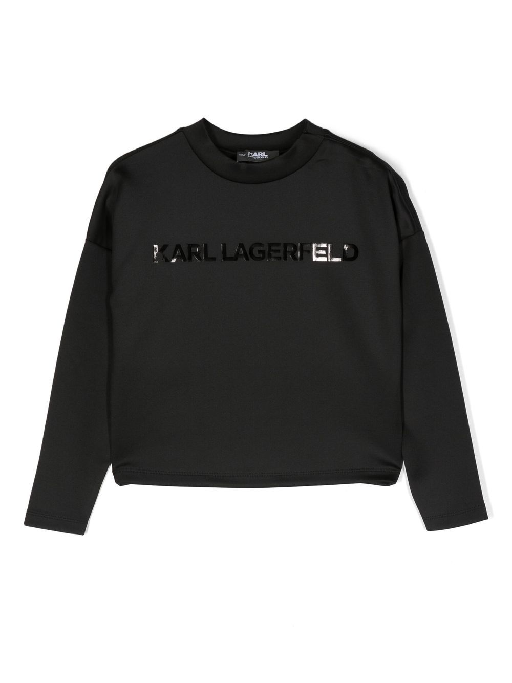 Karl Lagerfeld Kids logo-print crew-neck sweatshirt - Black von Karl Lagerfeld Kids