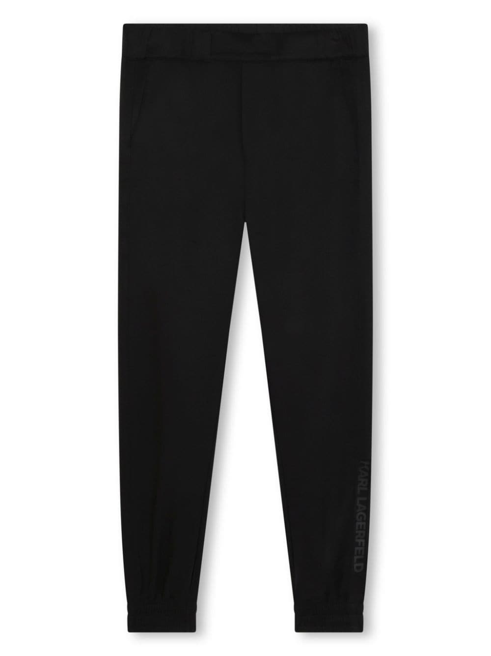 Karl Lagerfeld Kids logo-print elasticated-waist track pants - Black von Karl Lagerfeld Kids