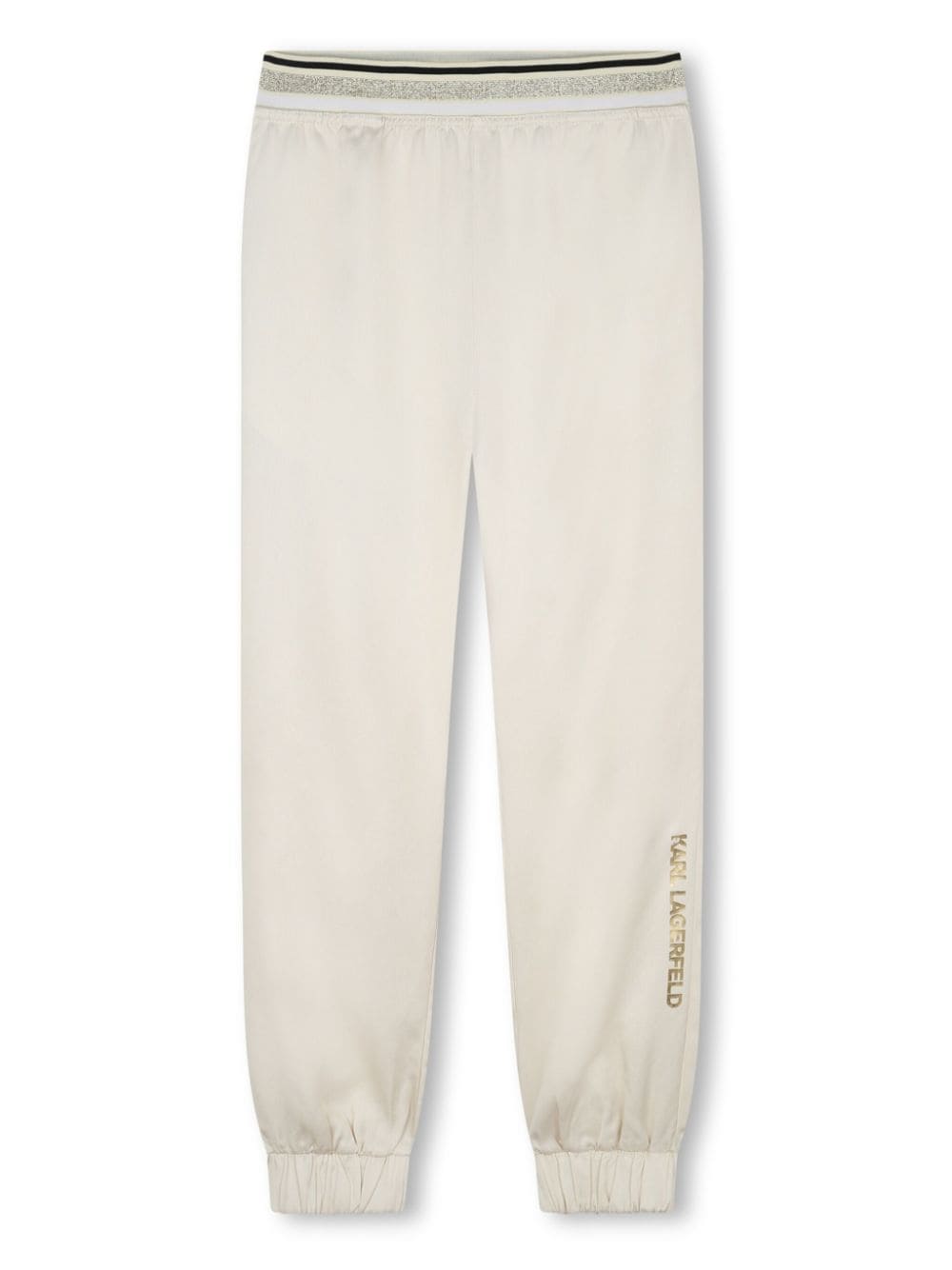 Karl Lagerfeld Kids logo-print elasticated-waist track pants - Neutrals von Karl Lagerfeld Kids