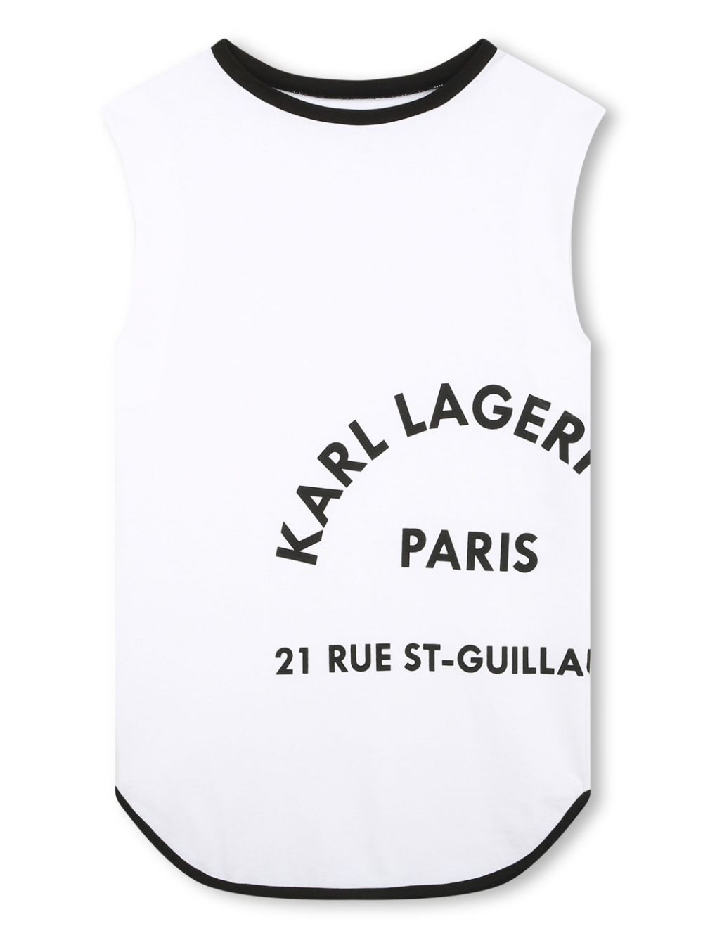 Karl Lagerfeld Kids logo-print organic-cotton dress - White von Karl Lagerfeld Kids