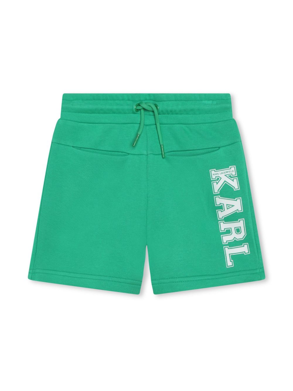 Karl Lagerfeld Kids logo-print track shorts - Green von Karl Lagerfeld Kids