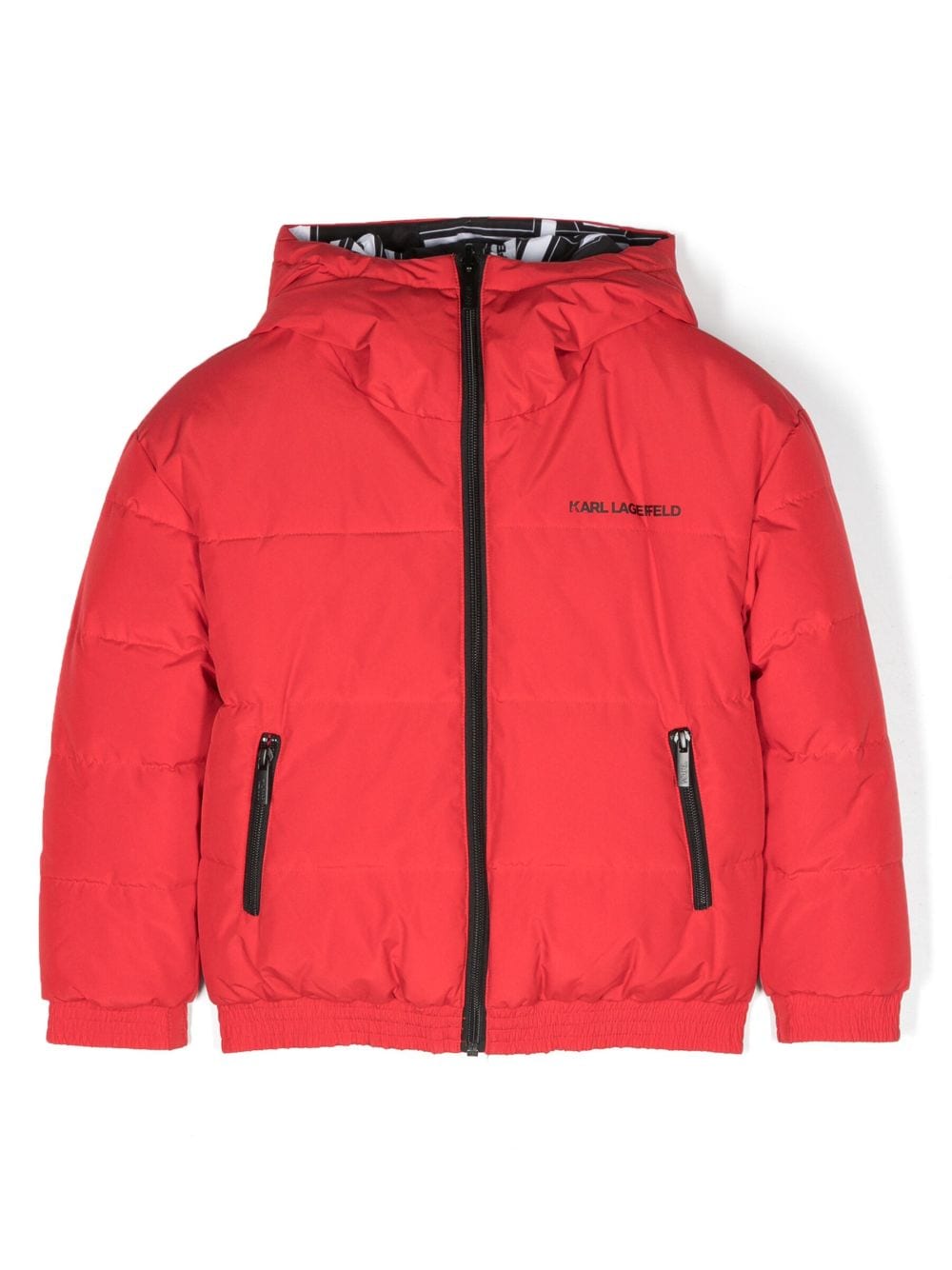 Karl Lagerfeld Kids reversible puffer jacket - Red von Karl Lagerfeld Kids