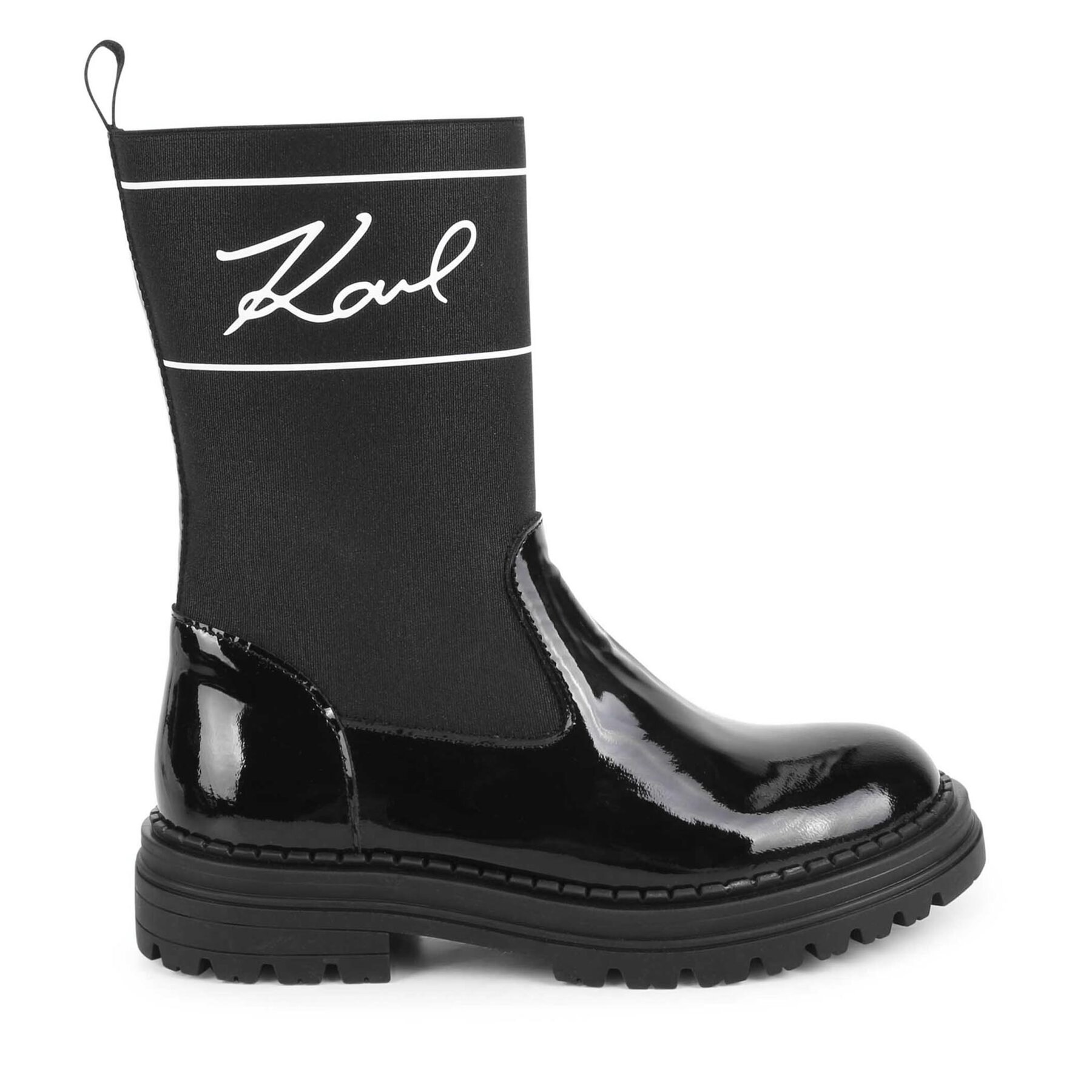 Klassische Stiefeletten Karl Lagerfeld Kids Z19114 M Black 09B von Karl Lagerfeld Kids