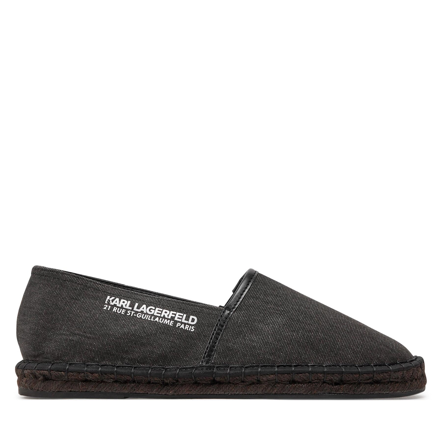 Espadrilles KARL LAGERFELD KL70119 Black Canvas 900 von Karl Lagerfeld