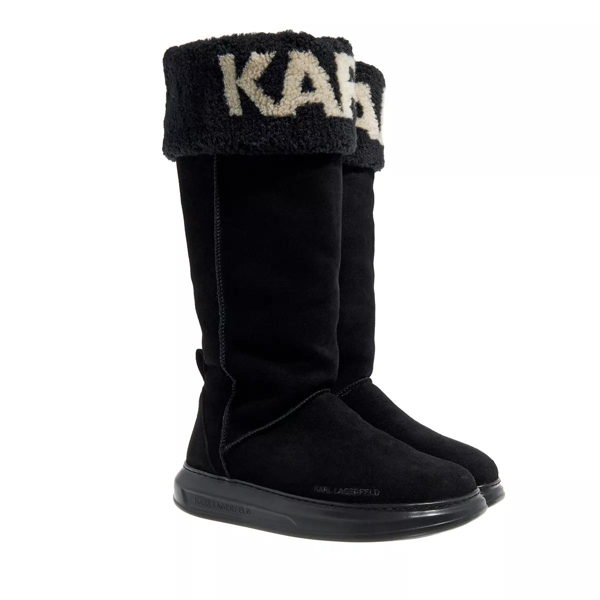 Karl Lagerfeld Boots & Stiefeletten - Kapri Kosi Karl Logo Hi Boot - Gr. 36 (EU) - in Schwarz - für Damen von Karl Lagerfeld