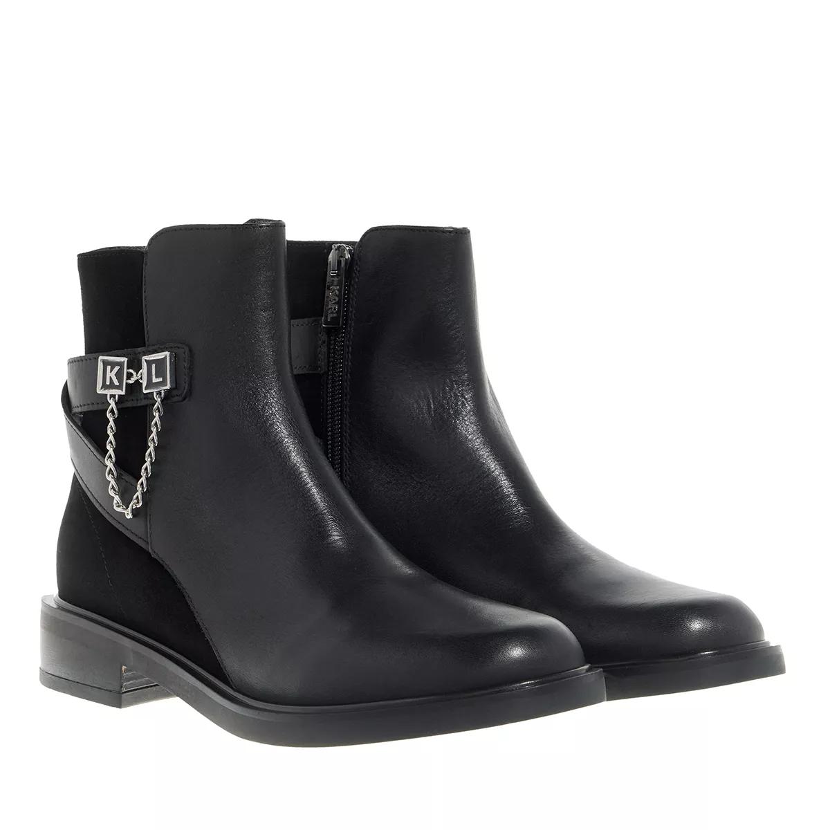 Karl Lagerfeld Boots & Stiefeletten - Payton K Link Zip Boot - Gr. 36 (EU) - in Schwarz - für Damen von Karl Lagerfeld