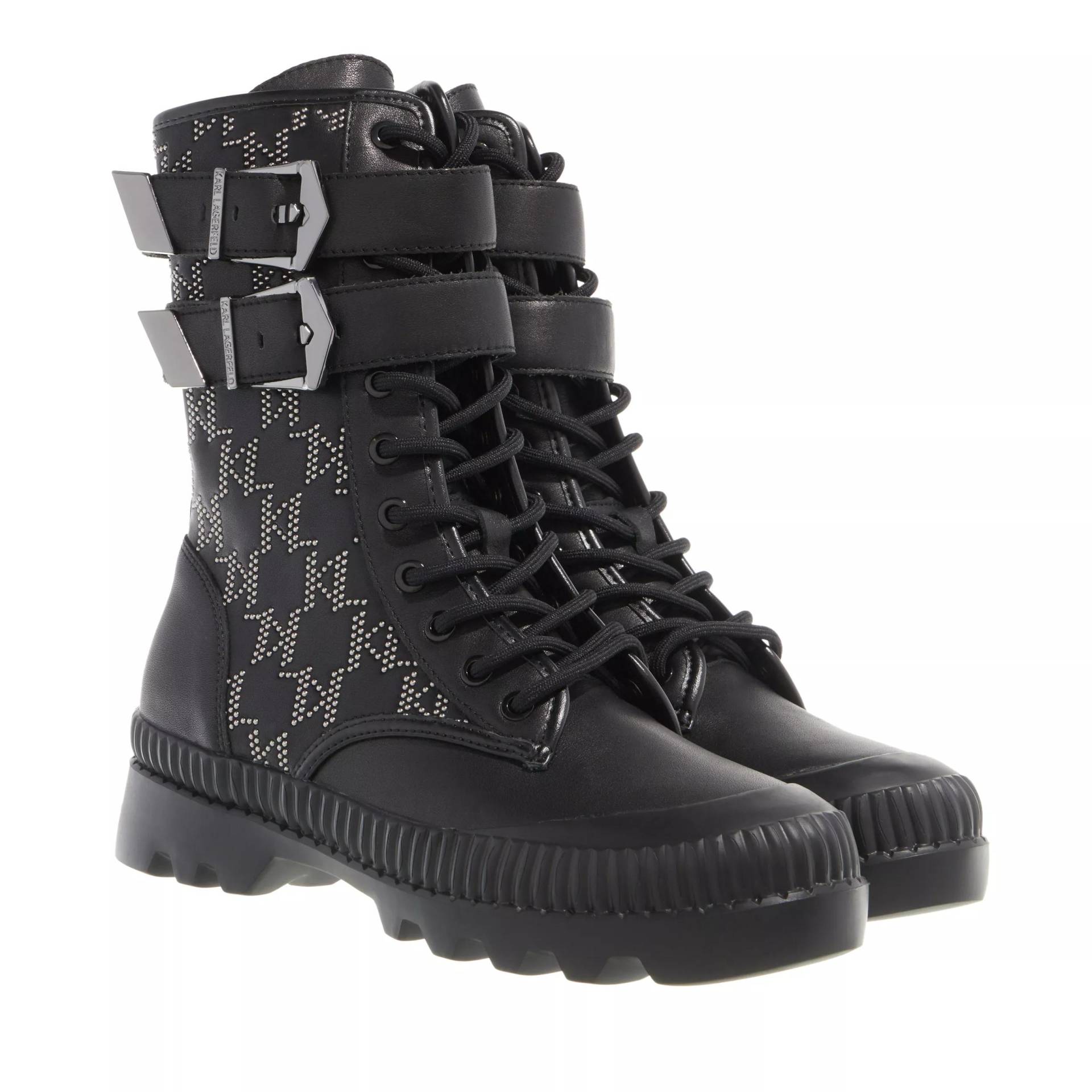 Karl Lagerfeld Boots & Stiefeletten - Trekka II Kc Hi Kuff Buckle Boot - Gr. 36 (EU) - in Schwarz - für Damen von Karl Lagerfeld