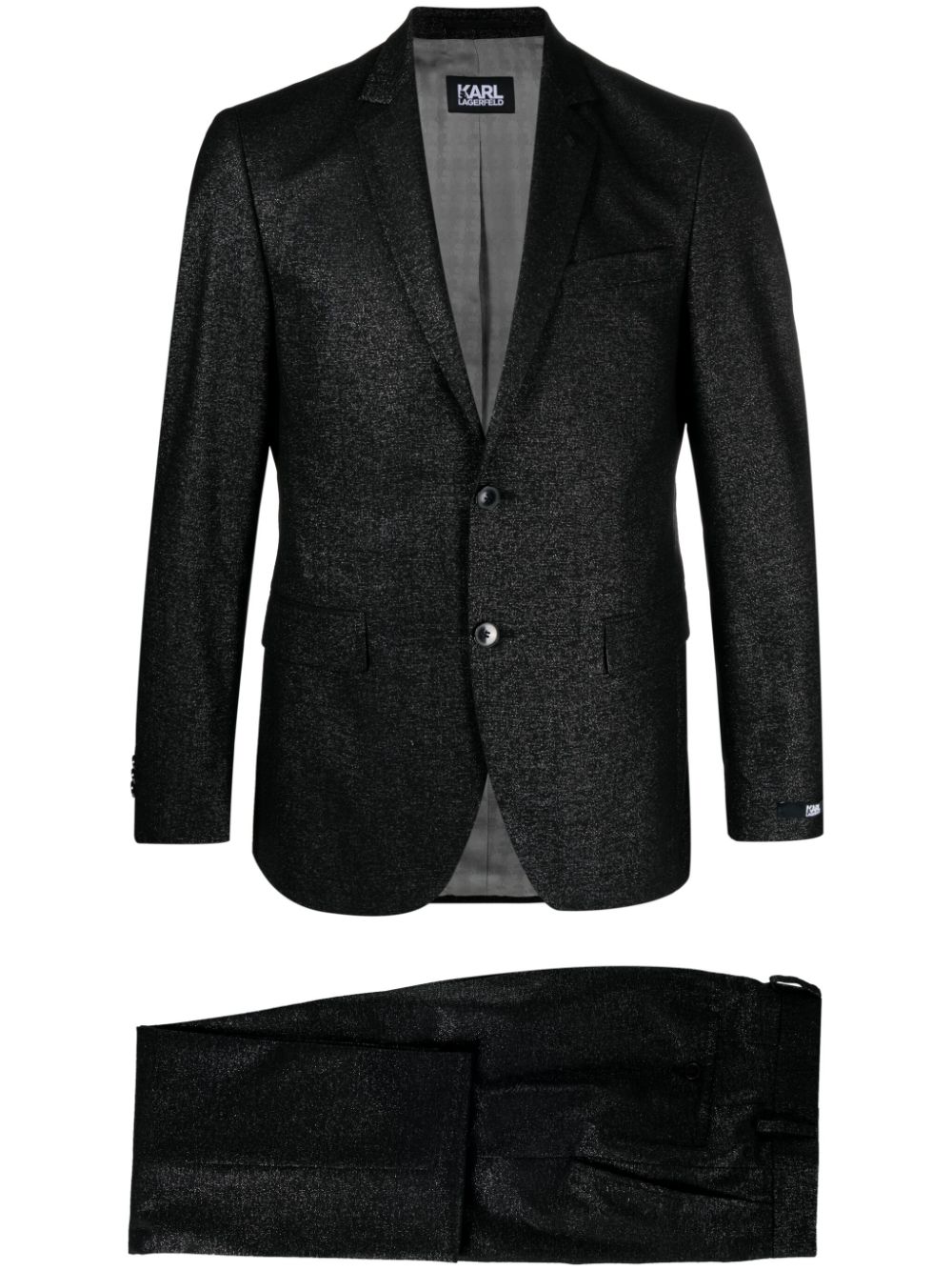 Karl Lagerfeld Clever metallic-threading suit - Black von Karl Lagerfeld