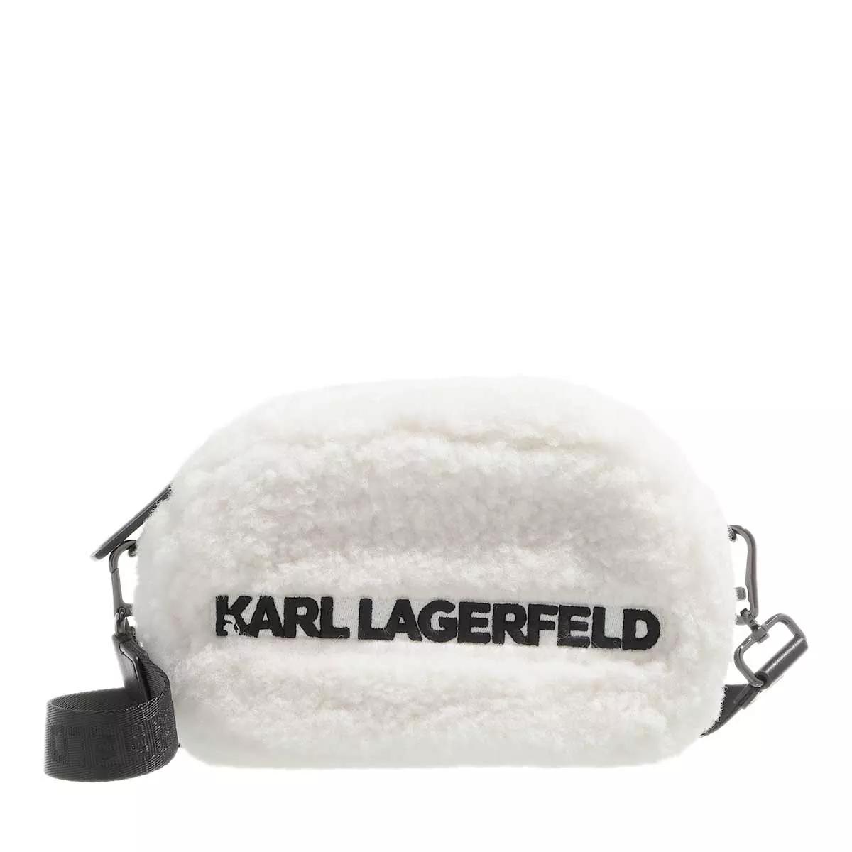 Karl Lagerfeld Umhängetasche - Klxcd Shearling Cb - Gr. unisize - in Weiß - für Damen von Karl Lagerfeld