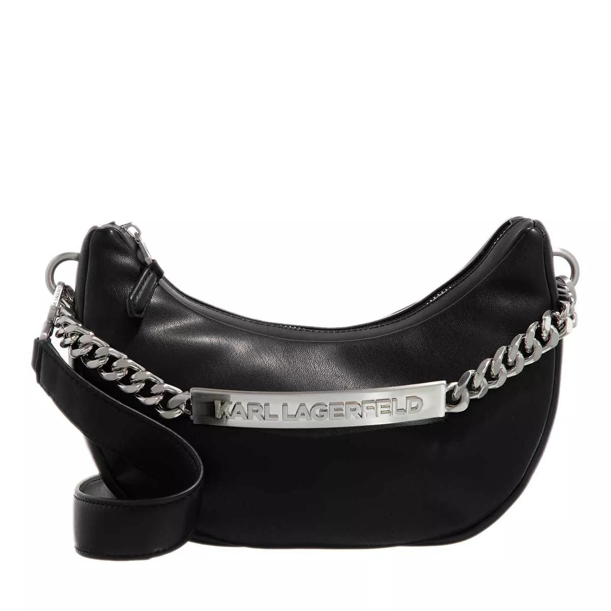 Karl Lagerfeld Umhängetasche - Medium Half Moon Bag - Gr. unisize - in Schwarz - für Damen von Karl Lagerfeld