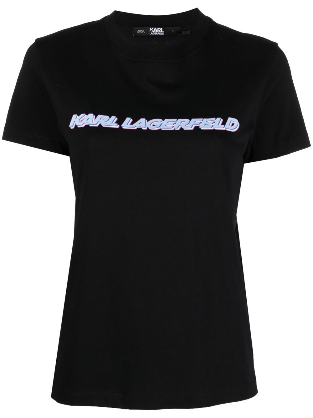 Karl Lagerfeld Future-print organic cotton T-shirt - Black von Karl Lagerfeld