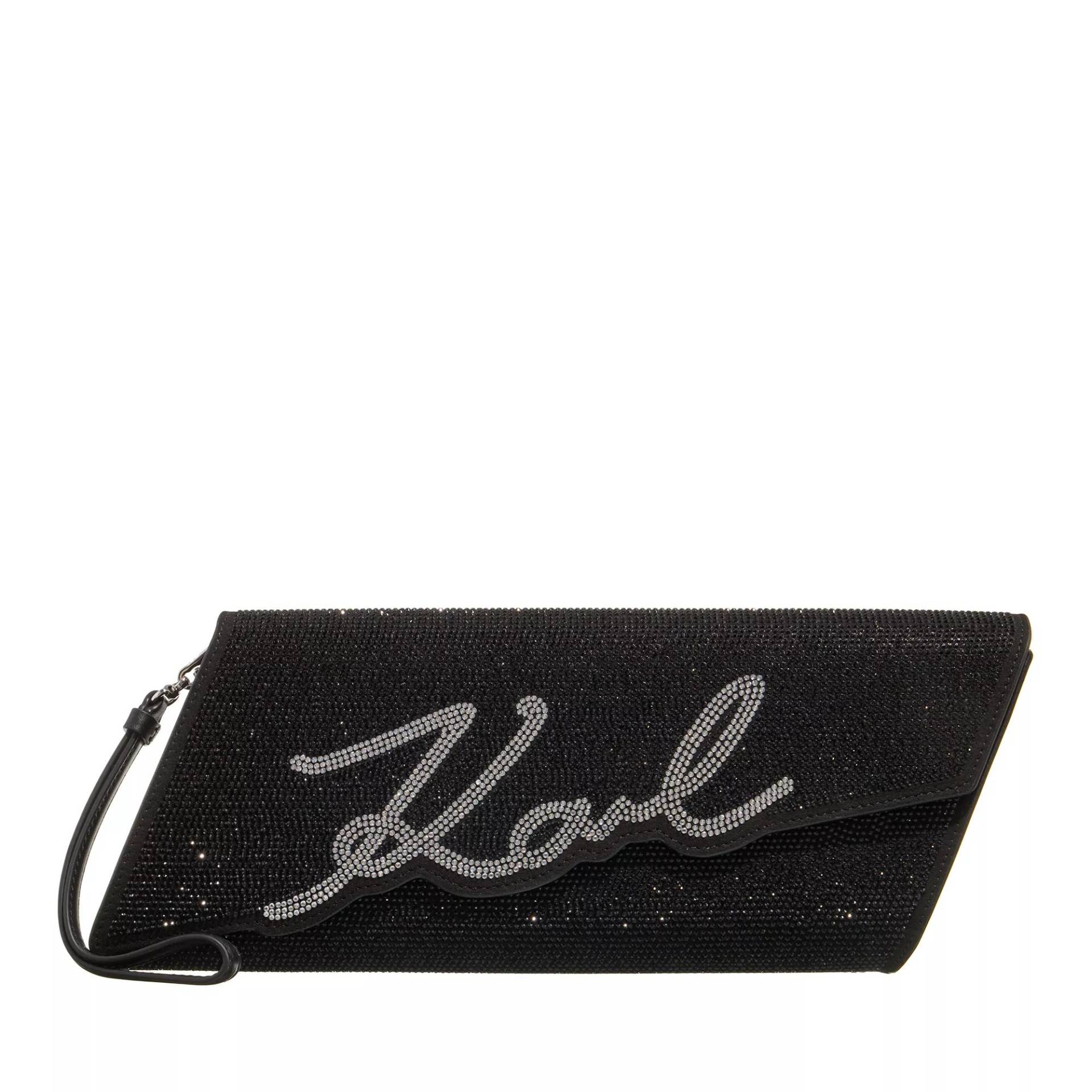 Karl Lagerfeld Handtasche - K/ Evenig Signature Clutch - Gr. unisize - in Schwarz - für Damen von Karl Lagerfeld