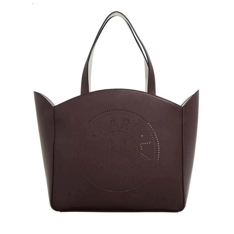 Karl Lagerfeld Handtasche - K/Circle Lg Tote Perforated - Gr. unisize - in Braun - für Damen von Karl Lagerfeld