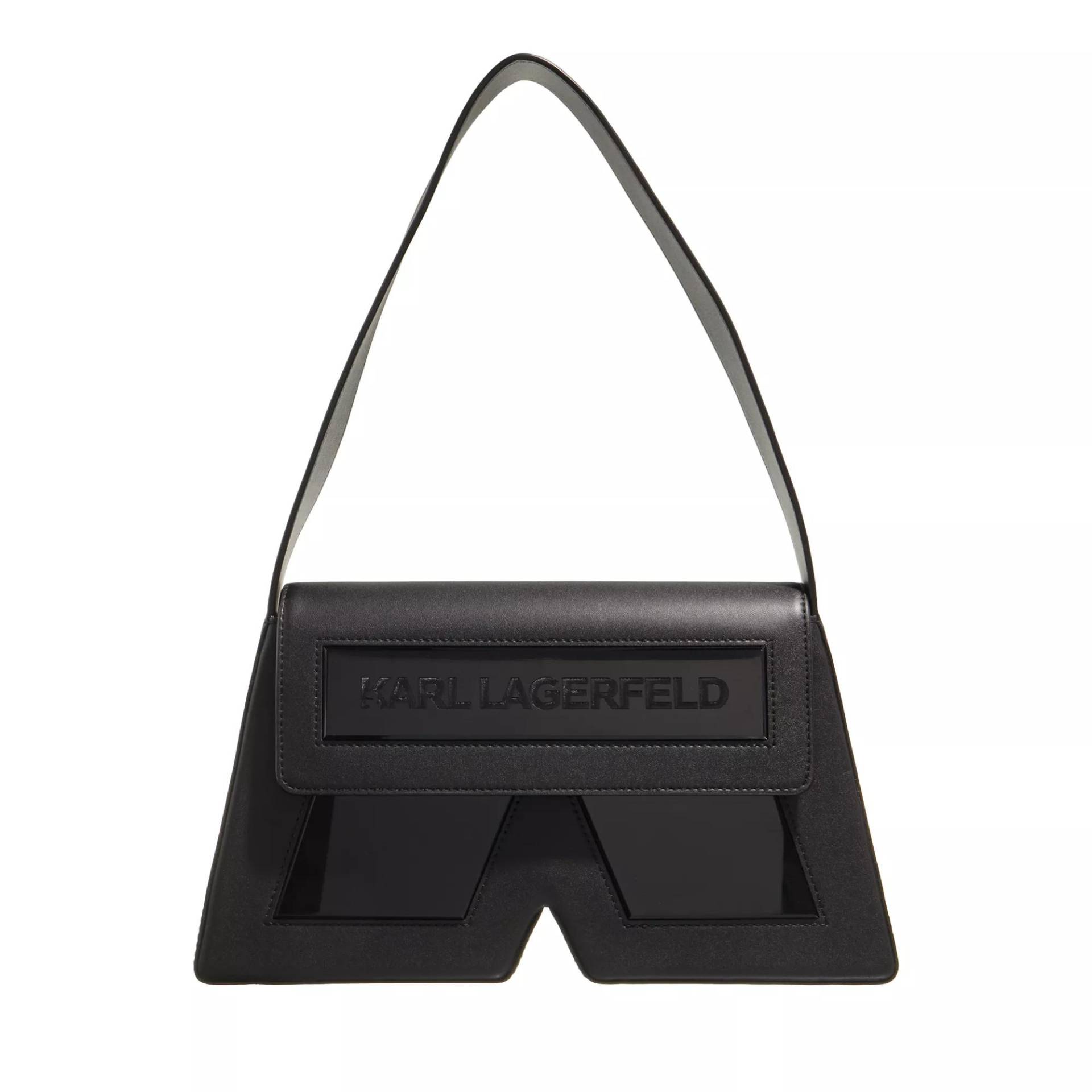 Karl Lagerfeld Henkeltasche - K/Icon K Shb Leather - Gr. unisize - in Schwarz - für Damen von Karl Lagerfeld