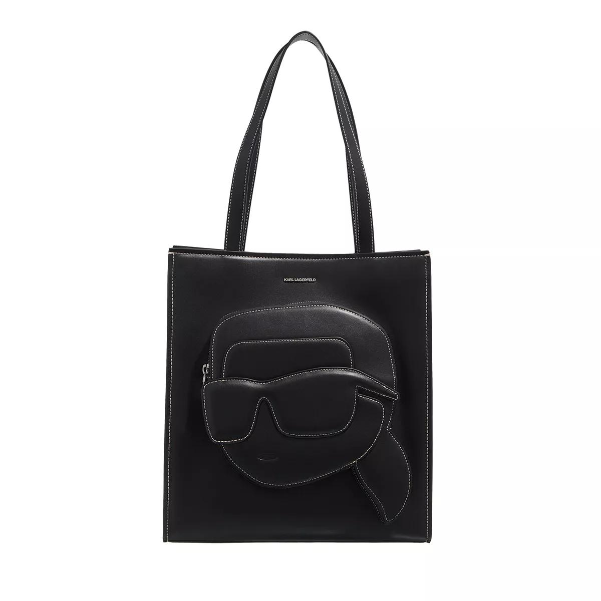 Karl Lagerfeld Henkeltasche - K/Ikonik 2.0 Rock Md Tote - Gr. unisize - in Schwarz - für Damen von Karl Lagerfeld