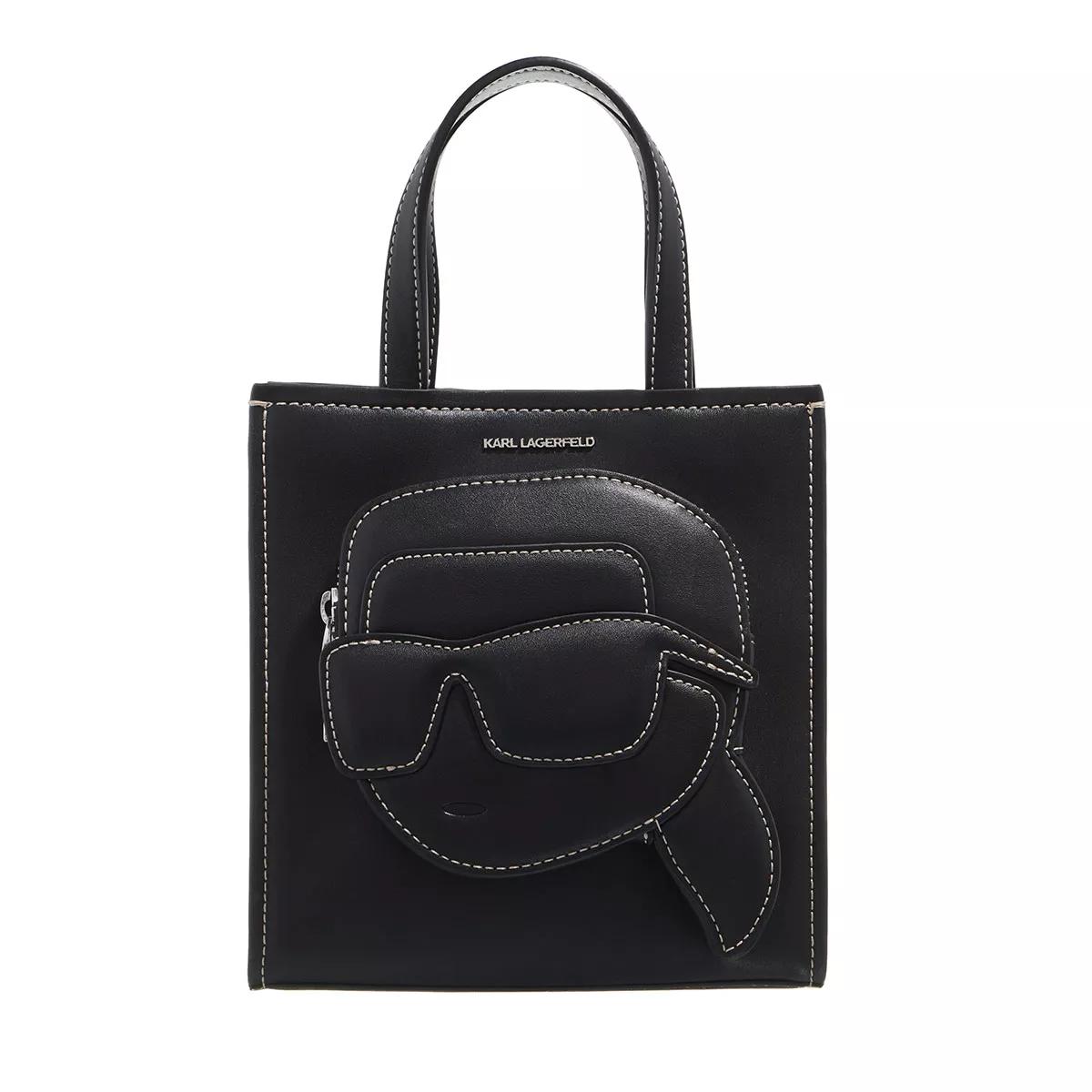 Karl Lagerfeld Henkeltasche - K/Ikonik 2.0 Rock Sm Tote - Gr. unisize - in Schwarz - für Damen von Karl Lagerfeld