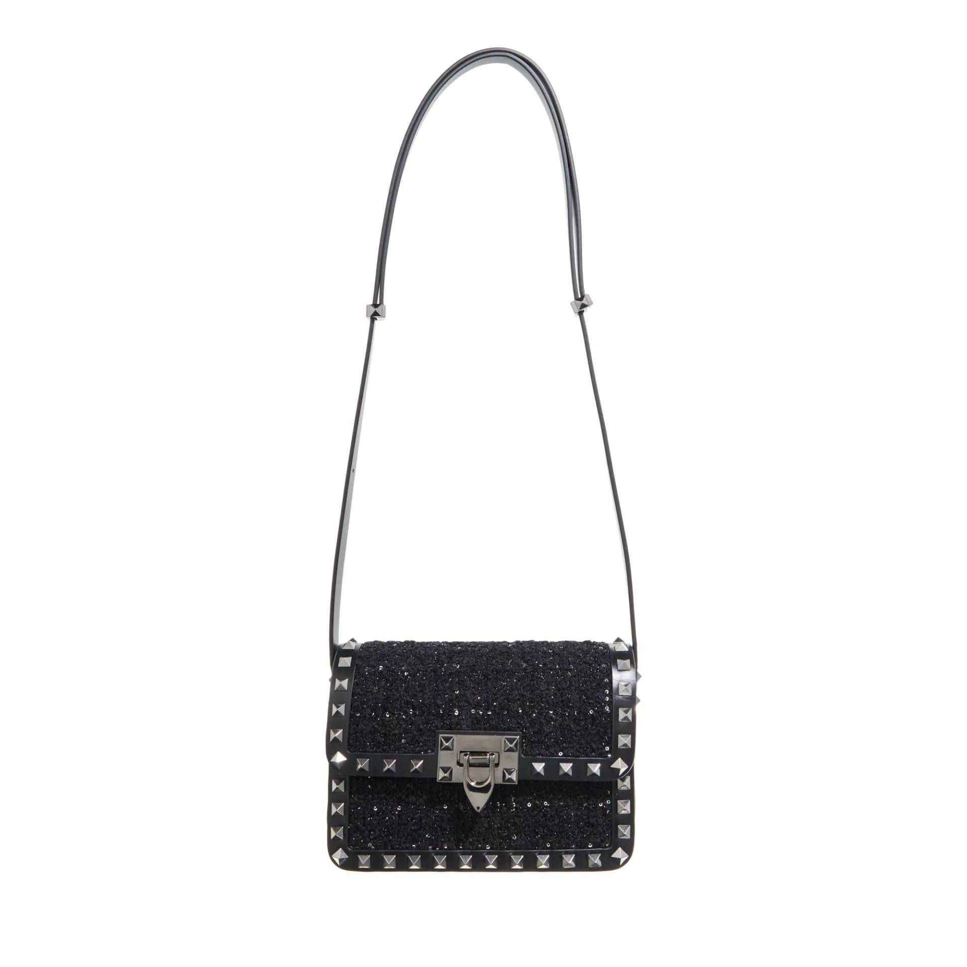 Valentino Garavani Schultertasche - Small Shoulder Bag Rockstud - Gr. unisize - in Schwarz - für Damen von Valentino Garavani