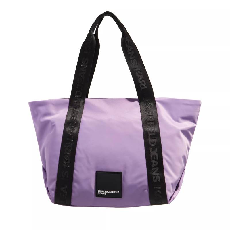 Karl Lagerfeld Jeans Handtasche - Urban Nylon Tote - Gr. unisize - in Lila - für Damen von Karl Lagerfeld Jeans
