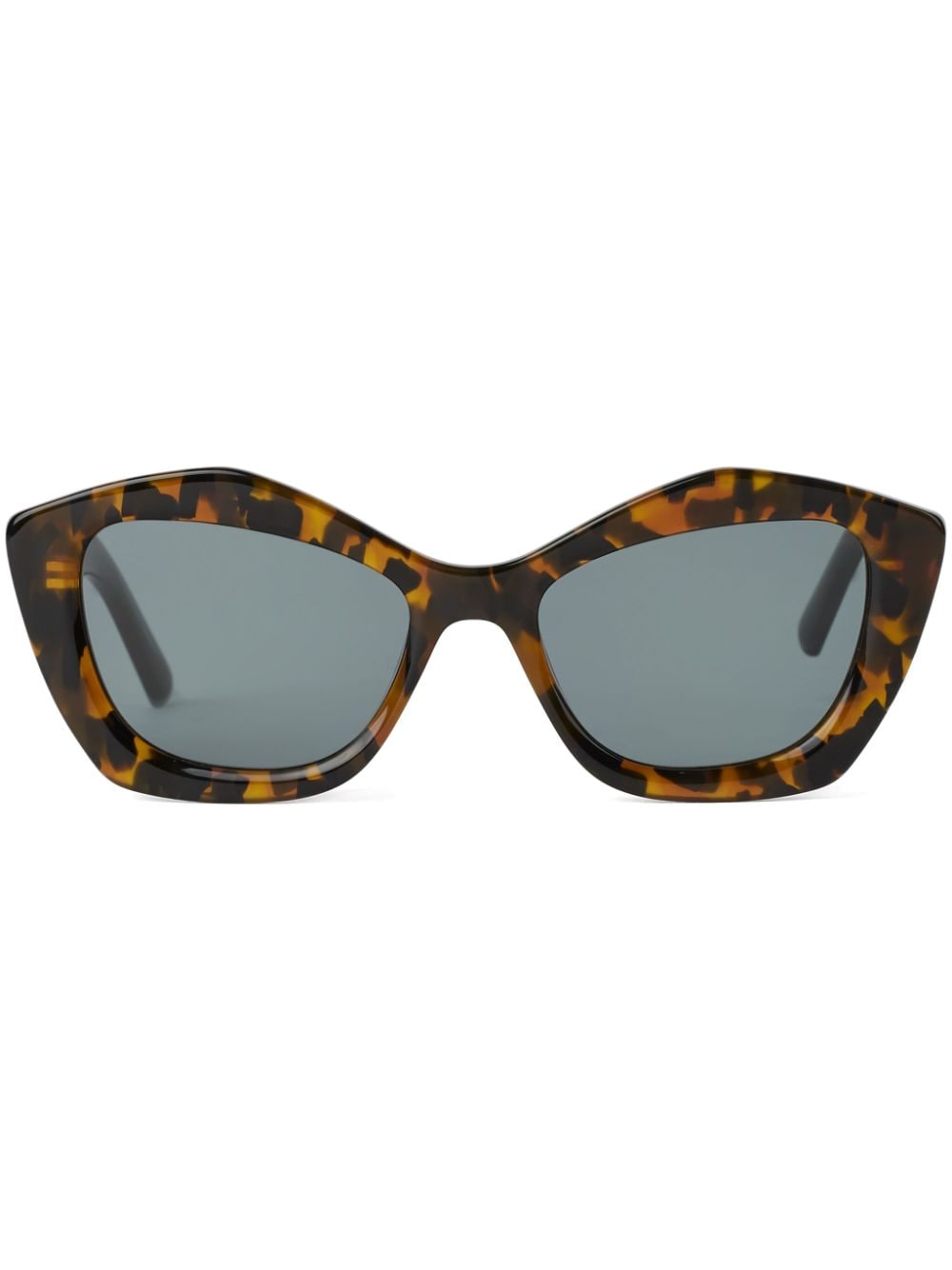 Karl Lagerfeld Heritage tortoiseshell geometric-frame sunglasses - Brown von Karl Lagerfeld