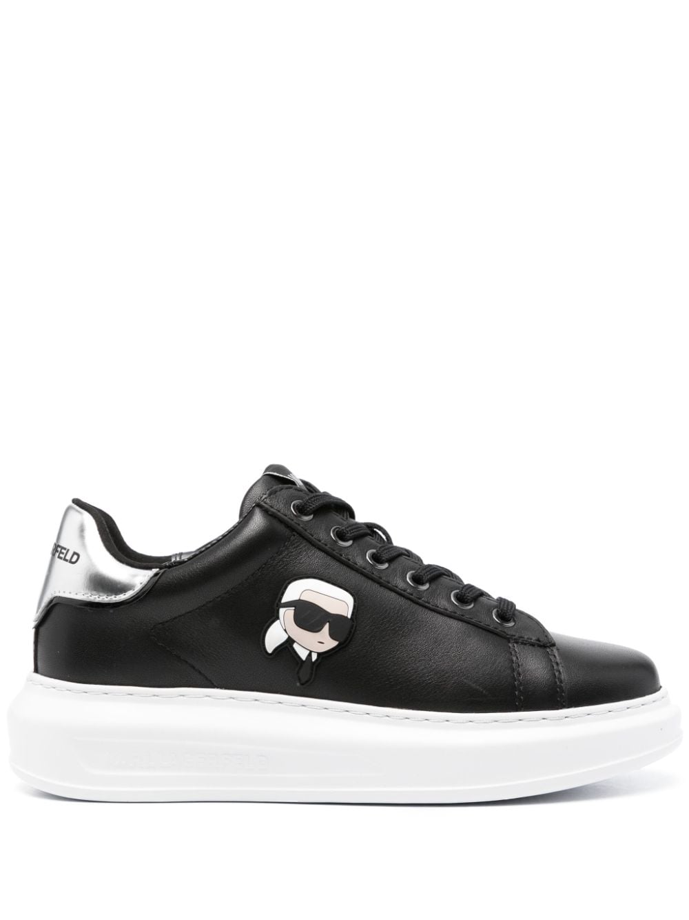 Karl Lagerfeld Ikokik NFT Kapri leather sneakers - Black von Karl Lagerfeld