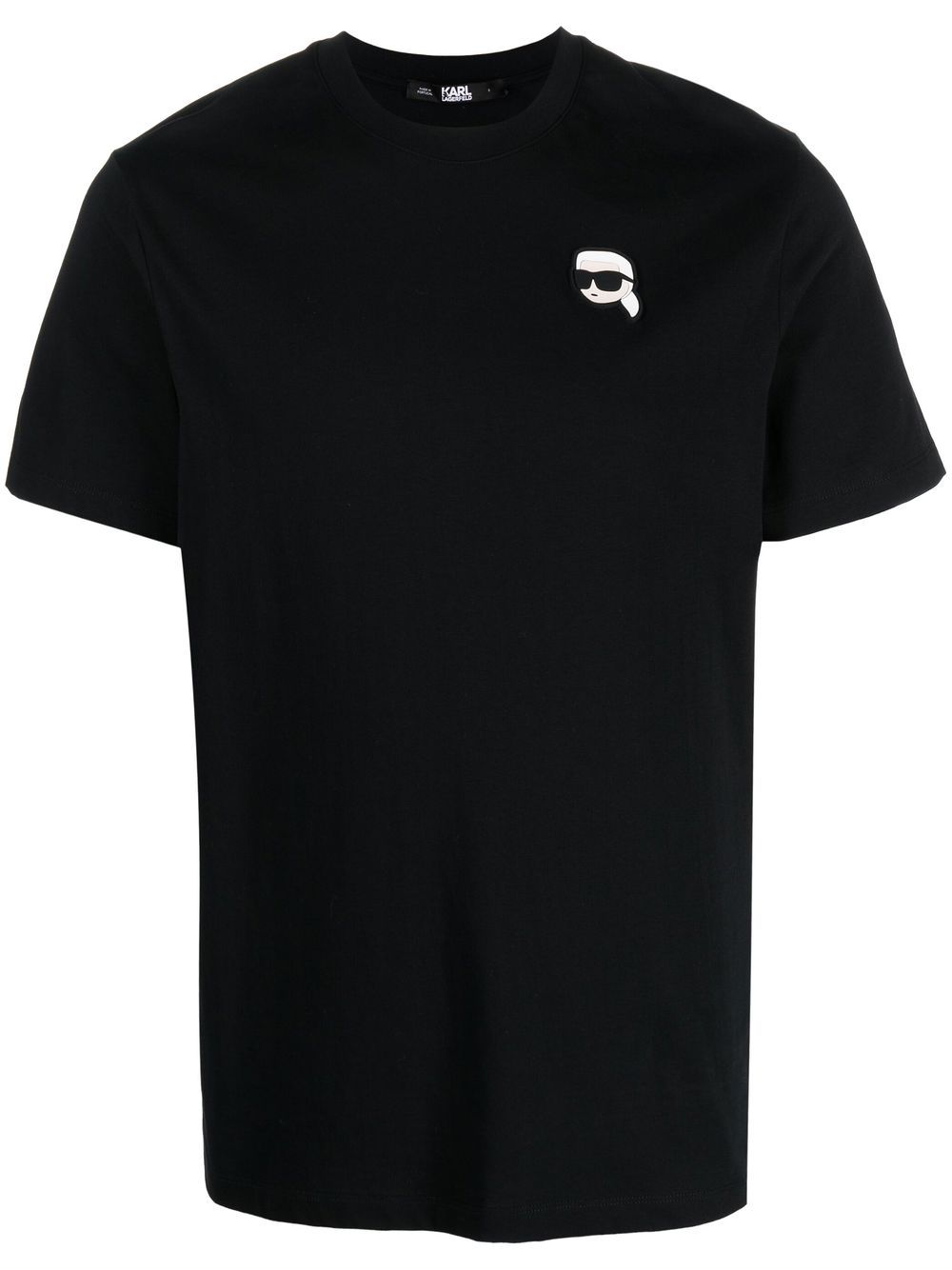 Karl Lagerfeld Ikonik appliqué-detail T-shirt - Black von Karl Lagerfeld