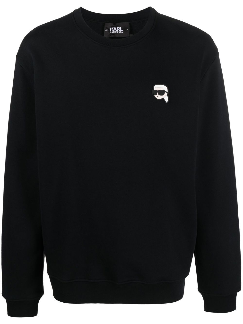 Karl Lagerfeld Ikonik 2.0 long-sleeve sweatshirt - Black von Karl Lagerfeld
