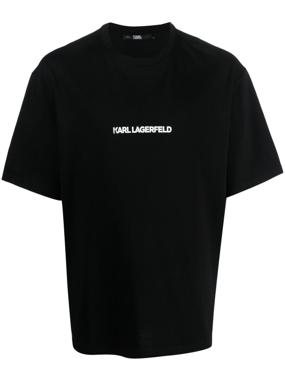 Karl Lagerfeld Ikonik Outline organic-cotton T-shirt - Black von Karl Lagerfeld