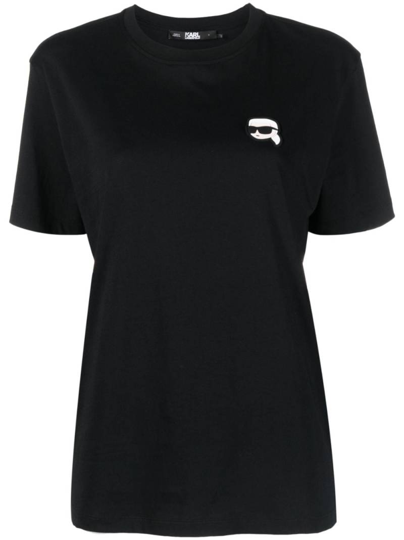 Karl Lagerfeld Ikonik 2.0 organic-cotton T-shirt - Black von Karl Lagerfeld