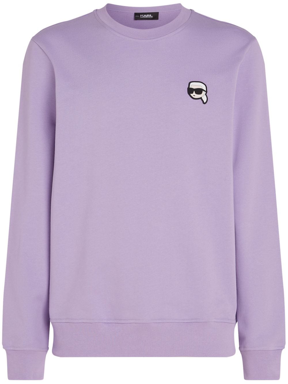 Karl Lagerfeld Ikonik organic-cotton sweatshirt - Purple von Karl Lagerfeld