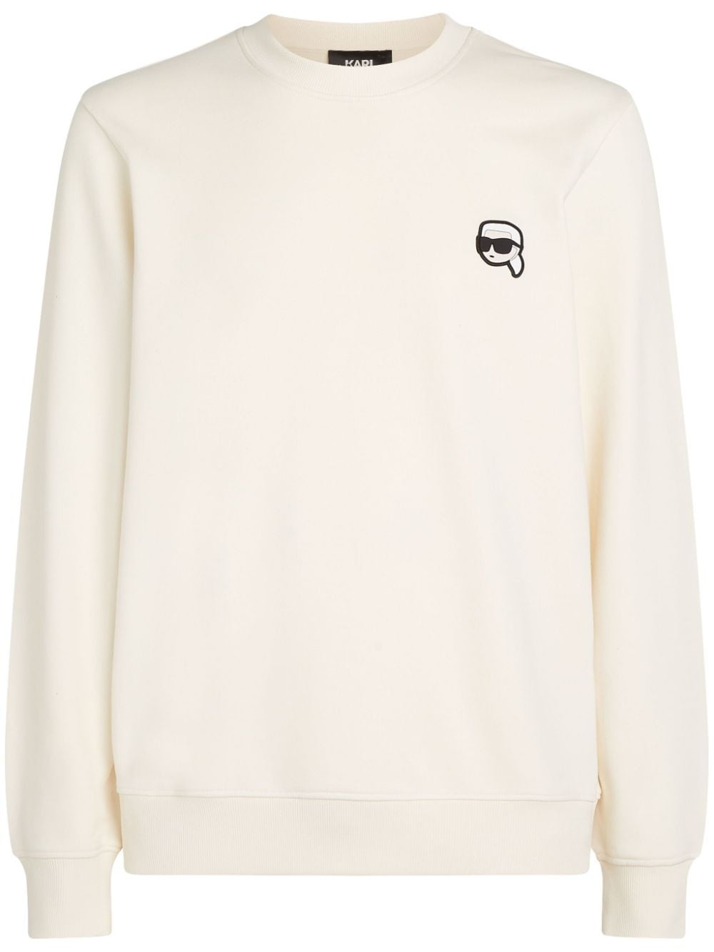 Karl Lagerfeld Ikonik 2.0 organic cotton sweatshirt - White von Karl Lagerfeld