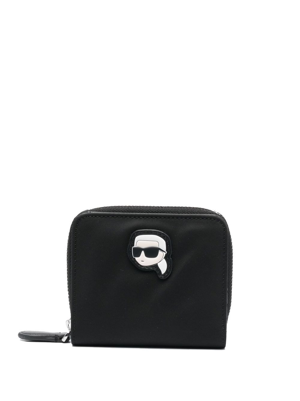 Karl Lagerfeld Ikonik zip-around wallet - Black von Karl Lagerfeld