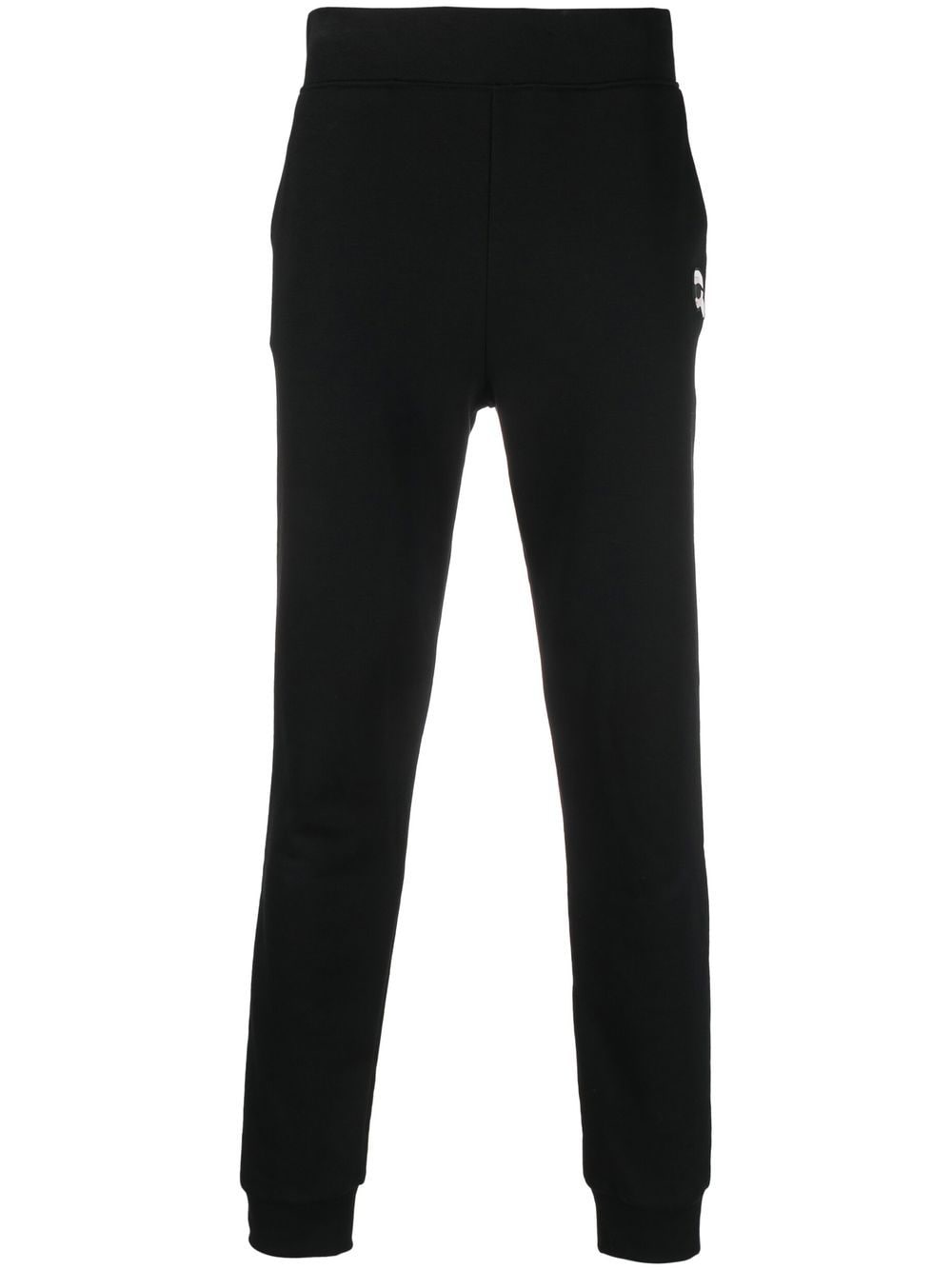 Karl Lagerfeld Ikonik pintuck track pants - Black von Karl Lagerfeld