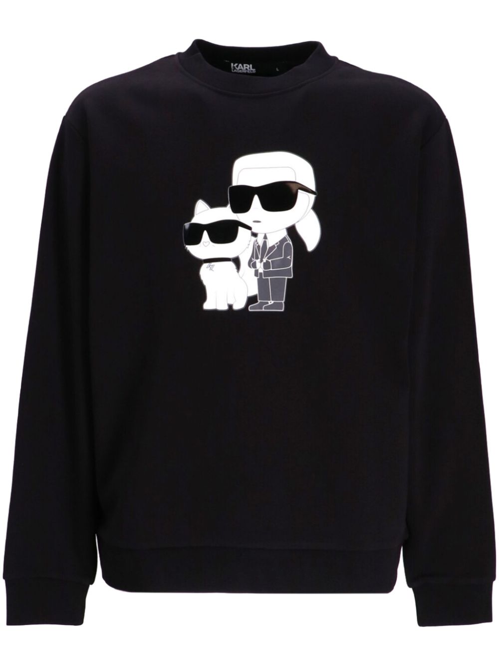 Karl Lagerfeld Ikonik Karl-motif sweatshirt - Black von Karl Lagerfeld