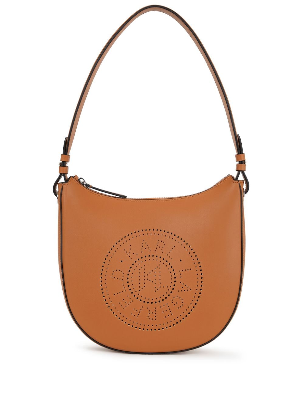 Karl Lagerfeld K/Circle perforated-logo shoulder bag - Brown von Karl Lagerfeld