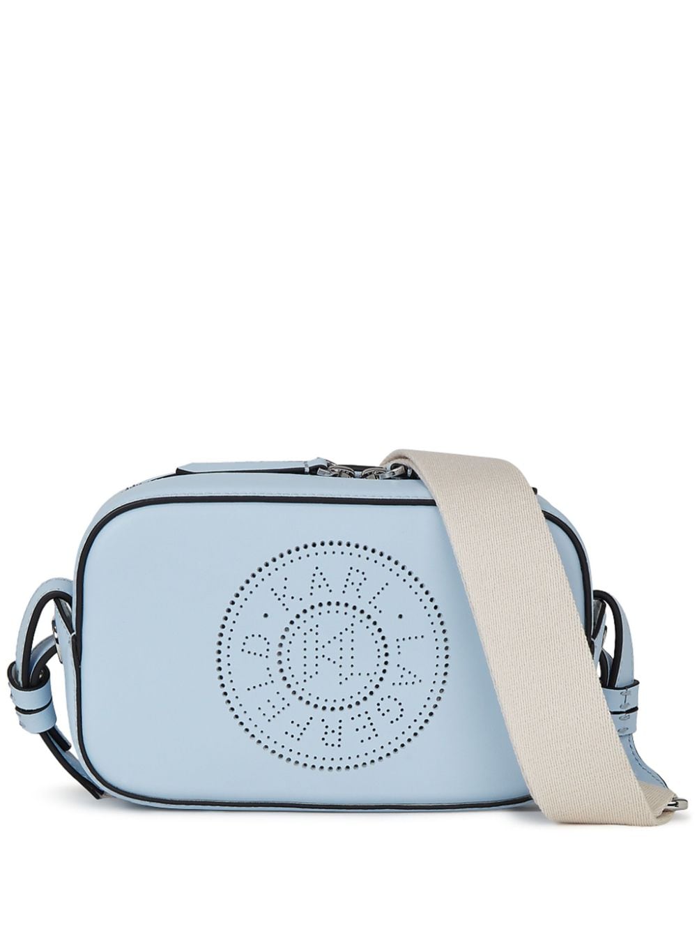 Karl Lagerfeld K/Circle perforated-logo crossbody bag - Blue von Karl Lagerfeld