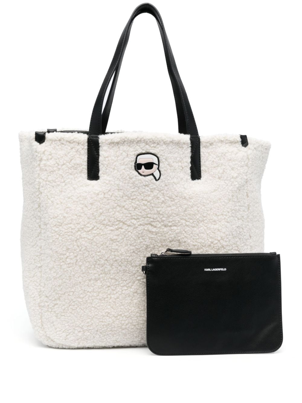 Karl Lagerfeld K/Ikonik 2.0 reversible tote bag - White von Karl Lagerfeld