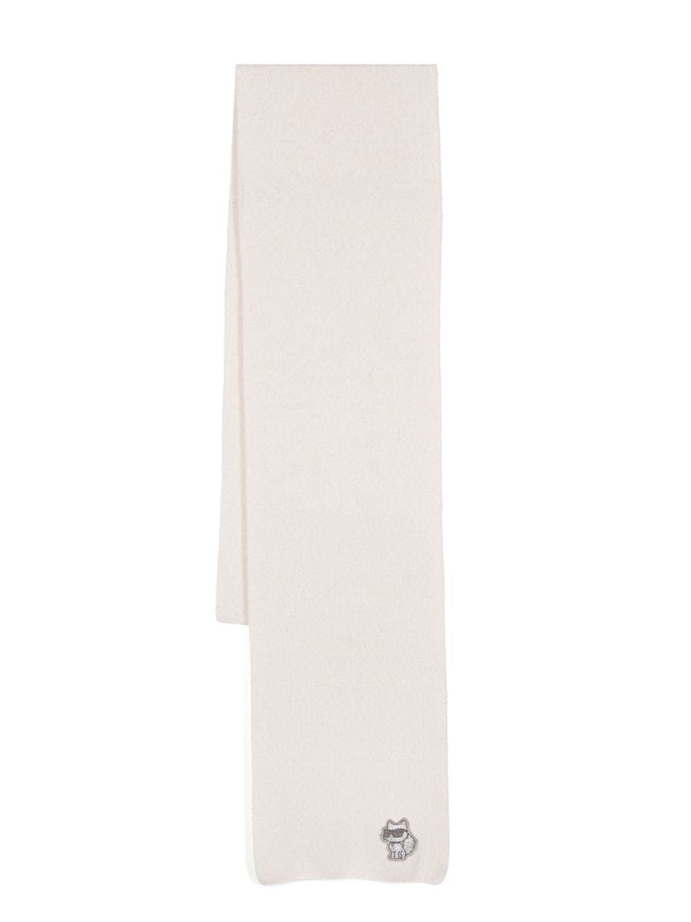 Karl Lagerfeld K/Ikonik 2.0 wool scarf - Neutrals von Karl Lagerfeld