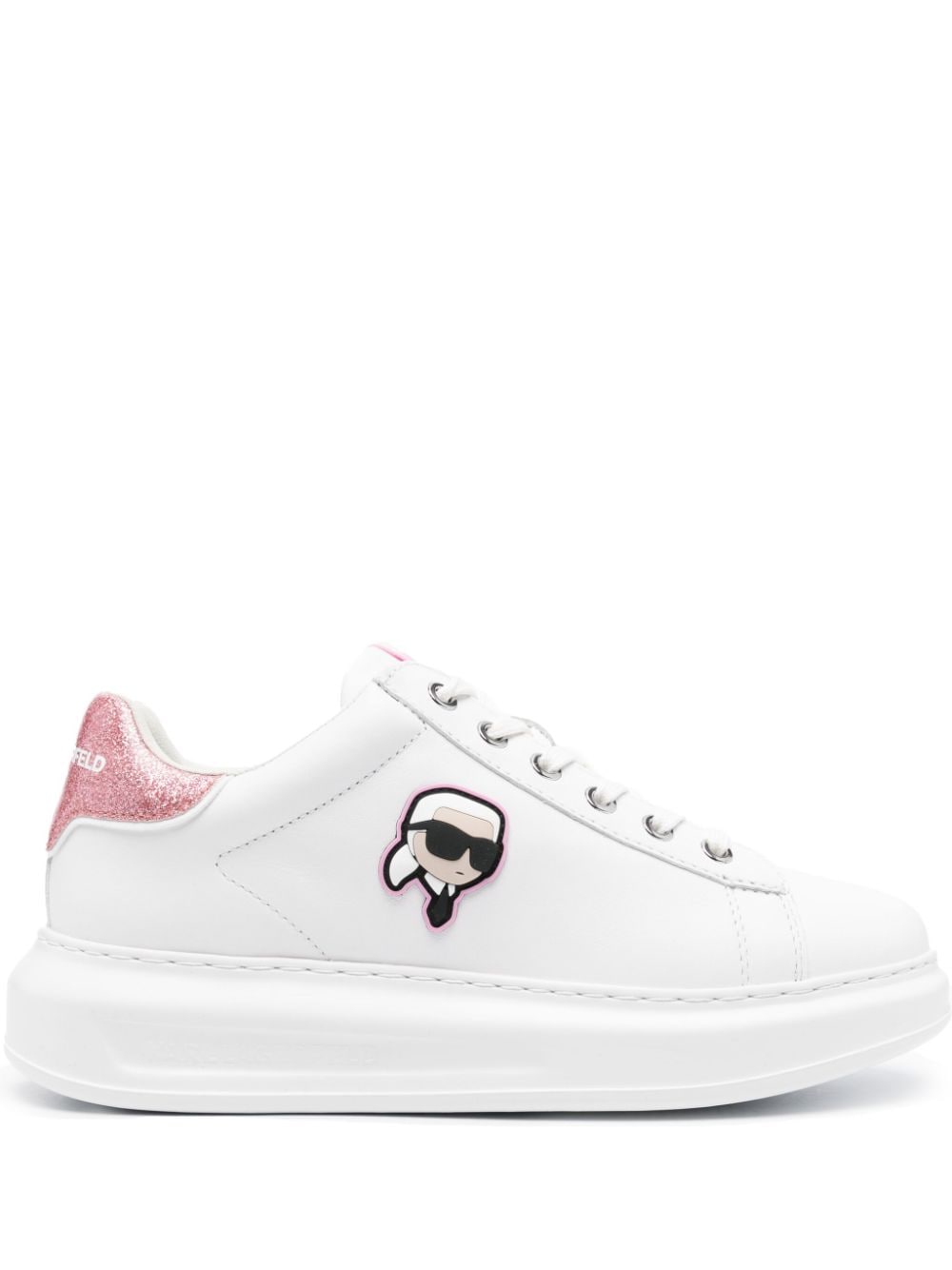 Karl Lagerfeld K/Ikonik leather trainers - White von Karl Lagerfeld