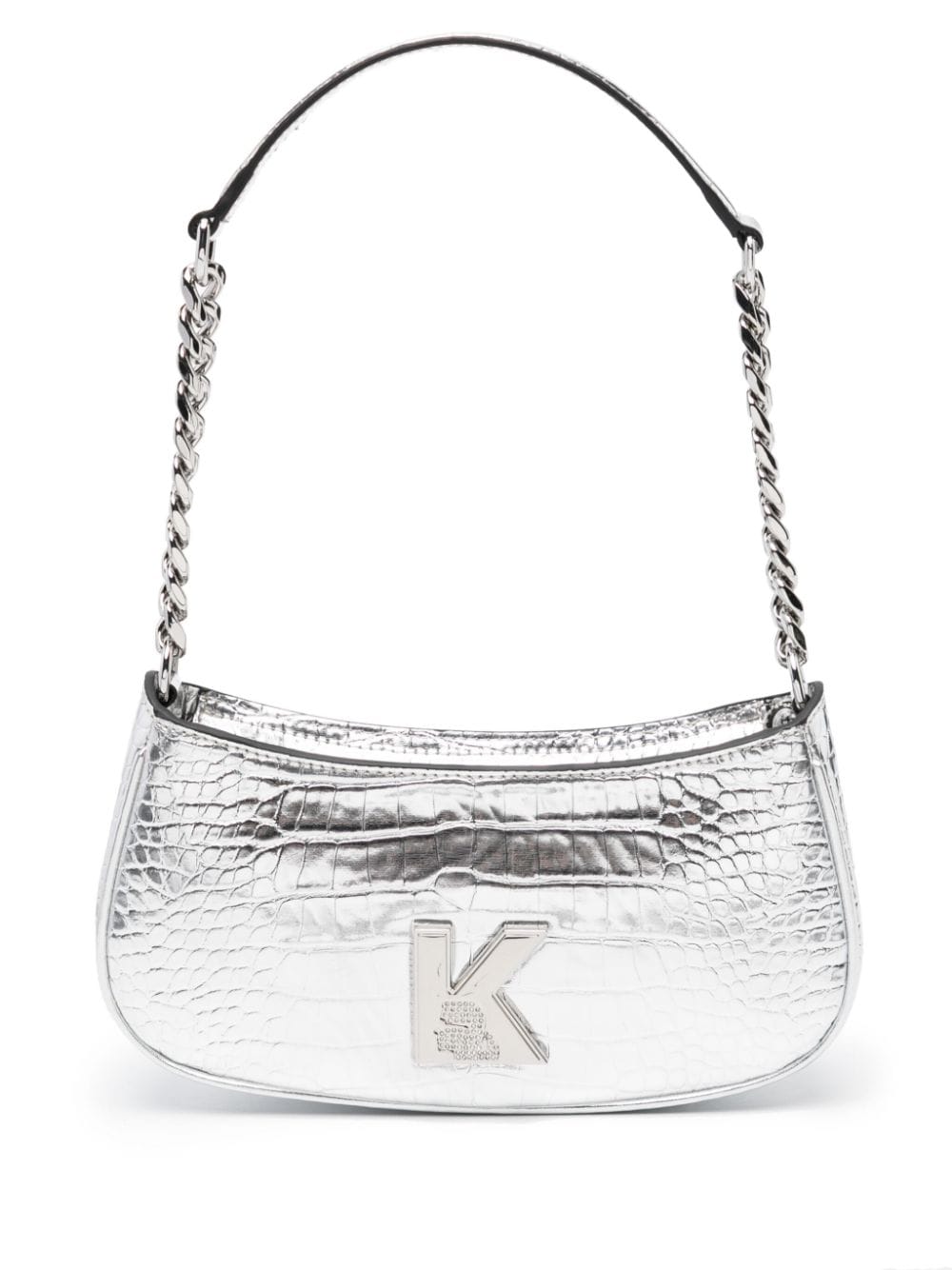 Karl Lagerfeld K/Kameo metallic shoulder bag - Silver von Karl Lagerfeld
