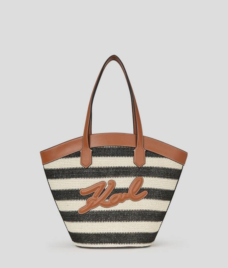 Karl lagerfeld K/SIGNATURE TULIP MD TOTE RAFFIA-0 Einmalige Grösse von Karl lagerfeld