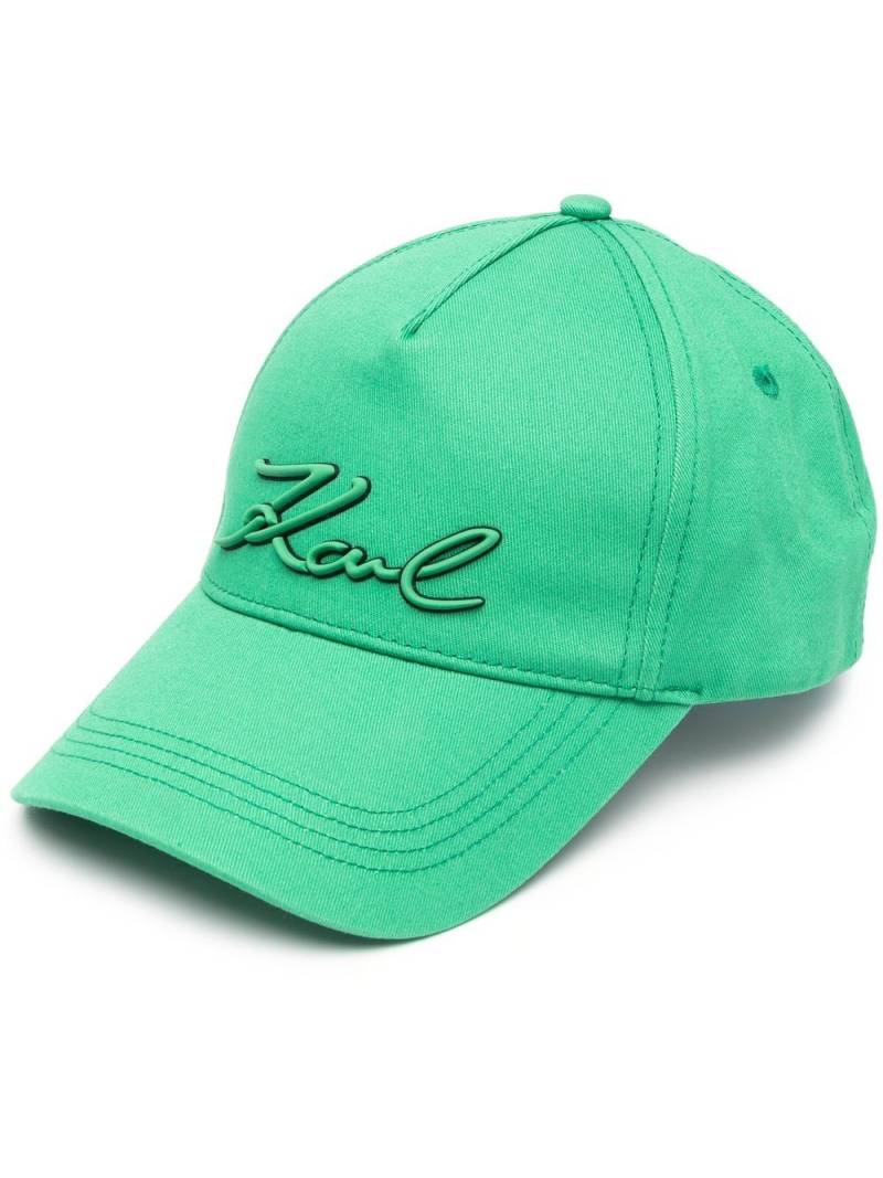 Karl Lagerfeld K/Signature baseball cap - Green von Karl Lagerfeld