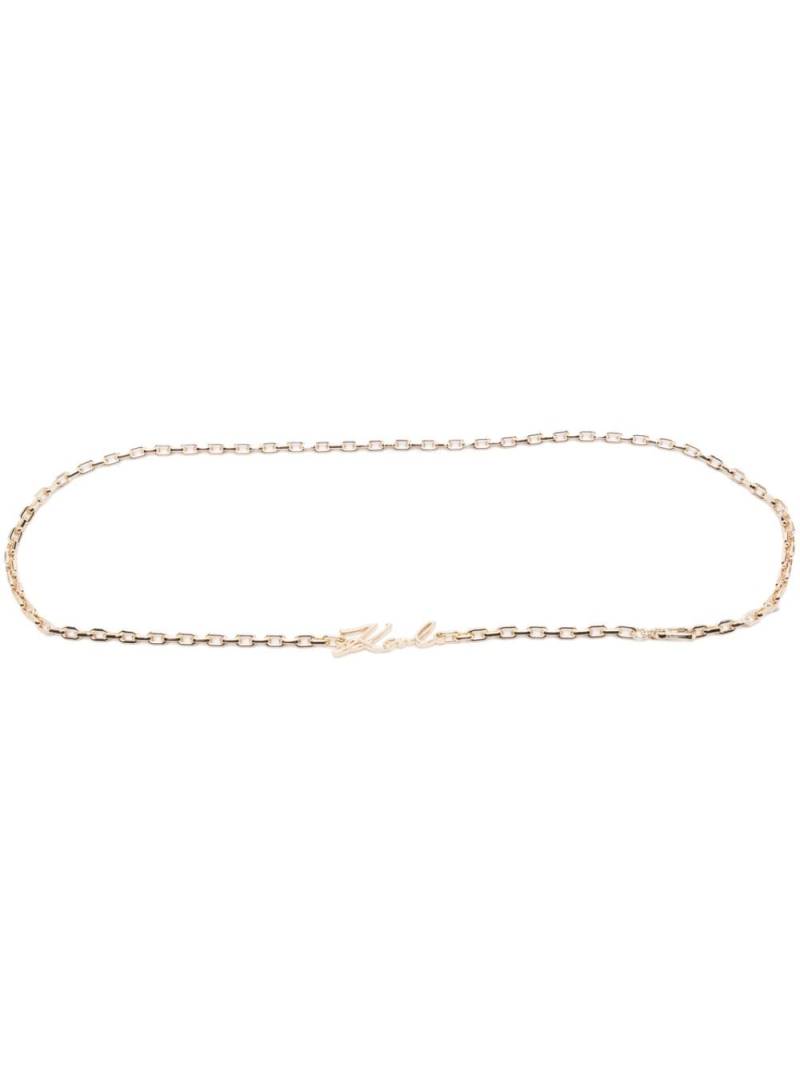 Karl Lagerfeld K/Signature chain-link belt - Gold von Karl Lagerfeld