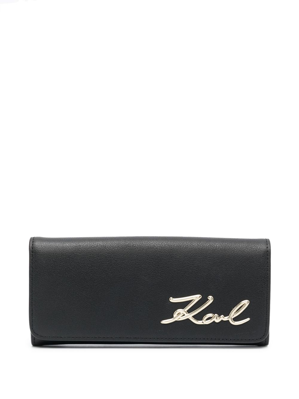 Karl Lagerfeld K/Signature logo-plaque wallet - Black von Karl Lagerfeld