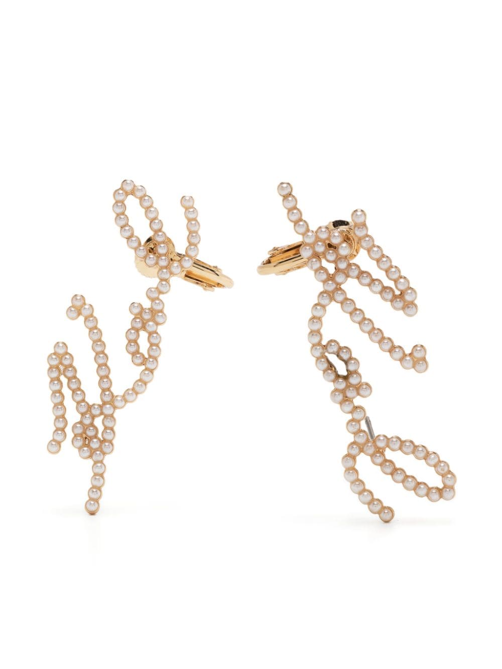 Karl Lagerfeld K/Signature pearl-embellished earring - Gold von Karl Lagerfeld