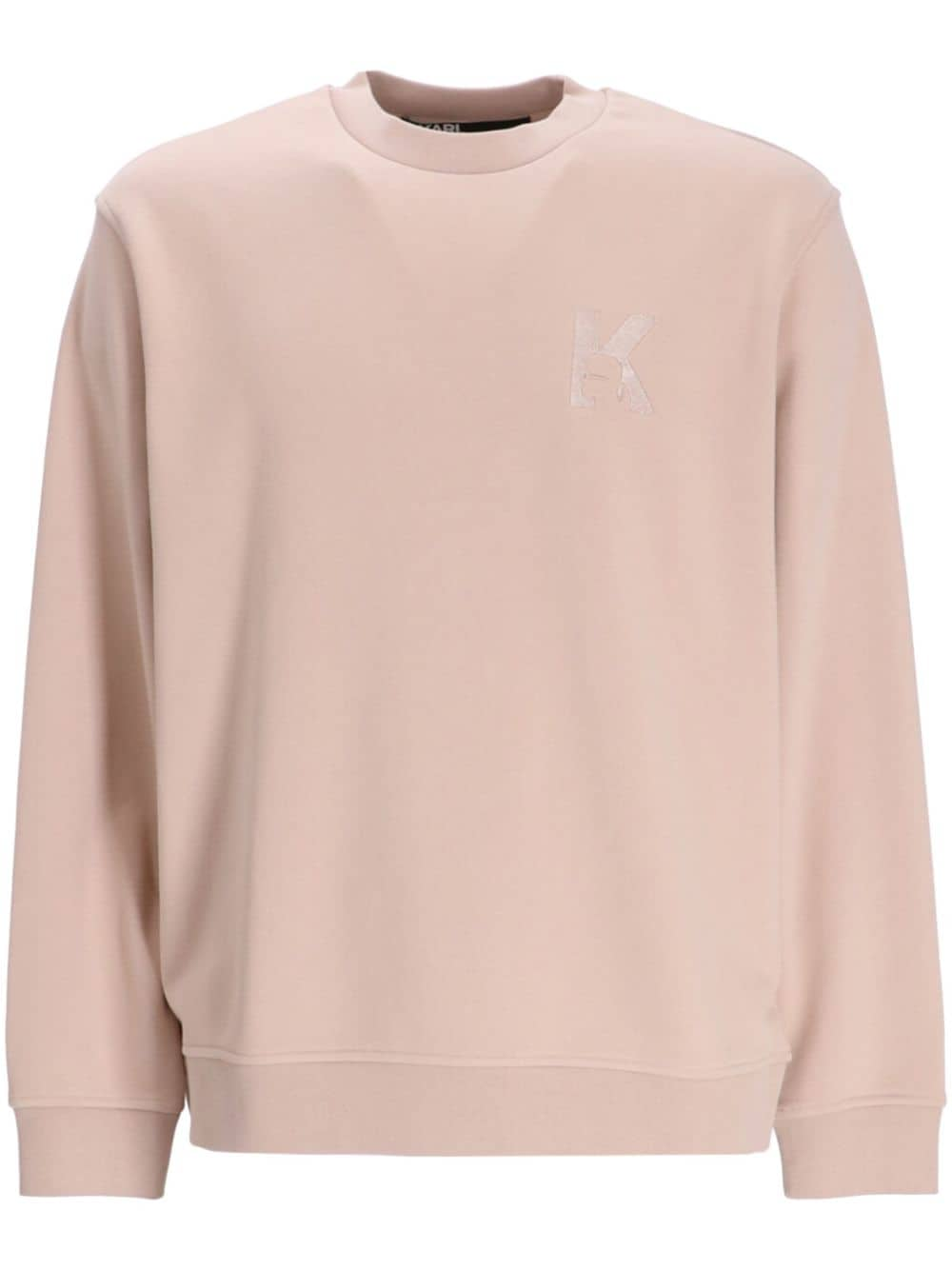 Karl Lagerfeld KLJ K logo-print sweatshirt - Pink von Karl Lagerfeld