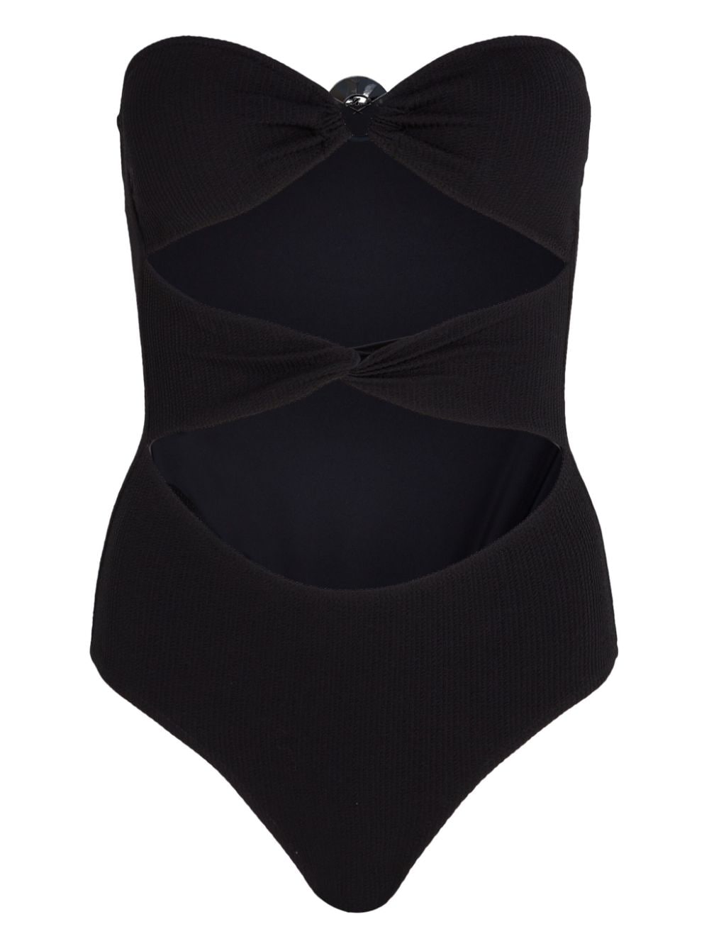 Karl Lagerfeld Fan Charm strapless swimsuit - Black von Karl Lagerfeld