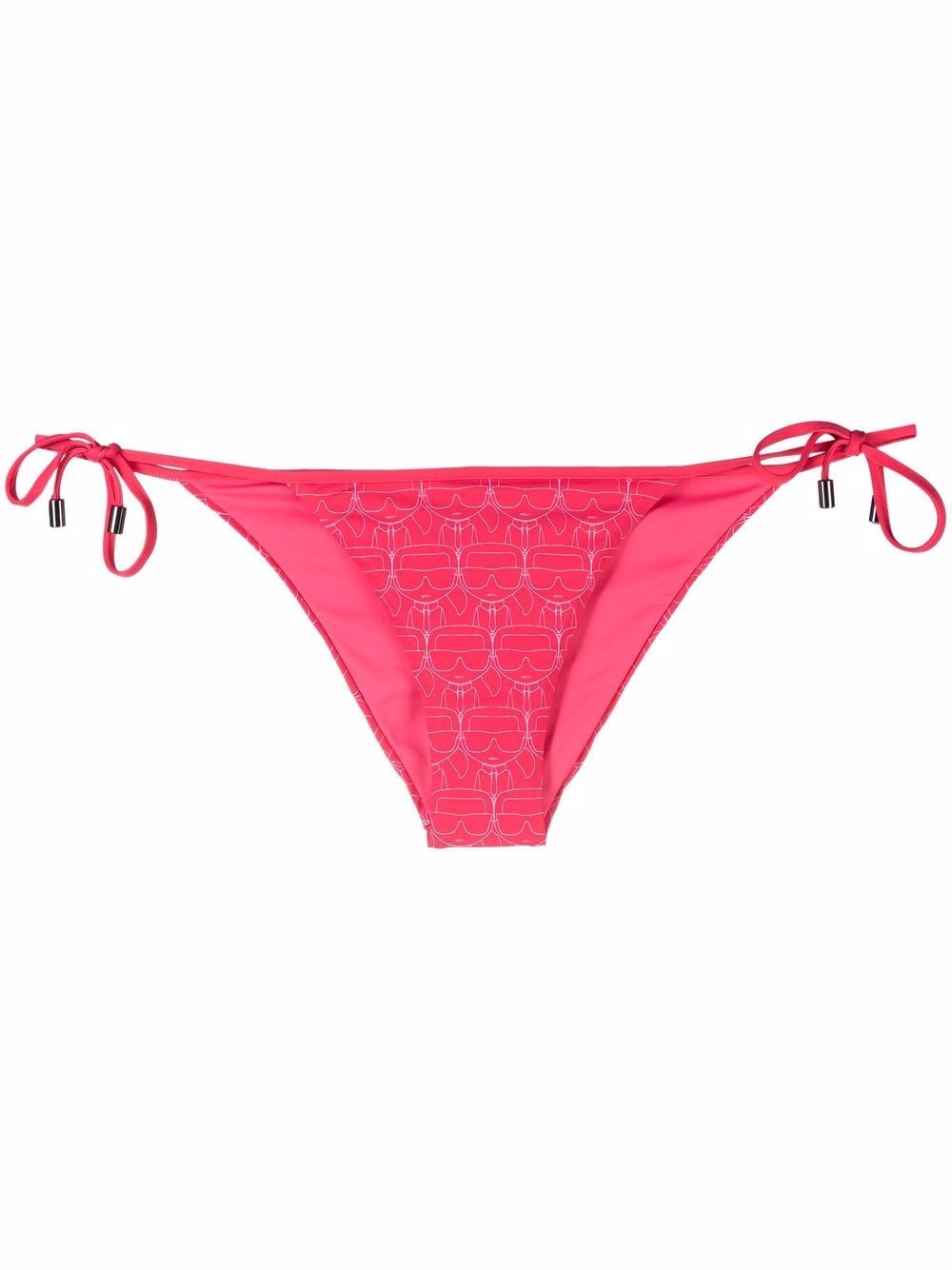 Karl Lagerfeld Karl icon triangle bikini bottoms - Pink von Karl Lagerfeld