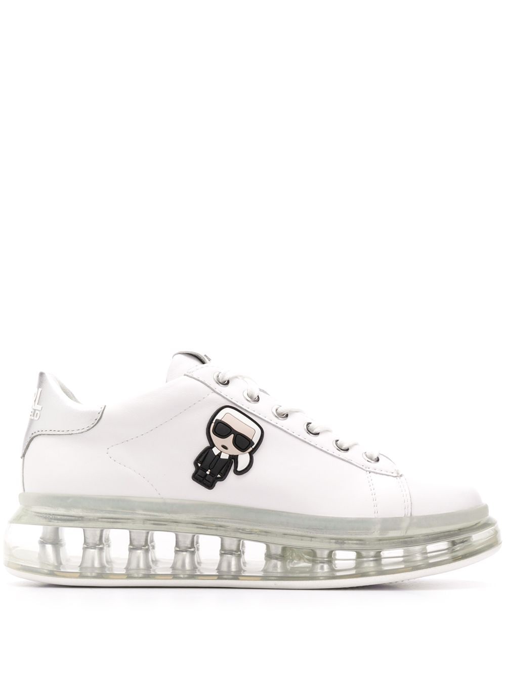 Karl Lagerfeld Karlito patch sneakers - White von Karl Lagerfeld