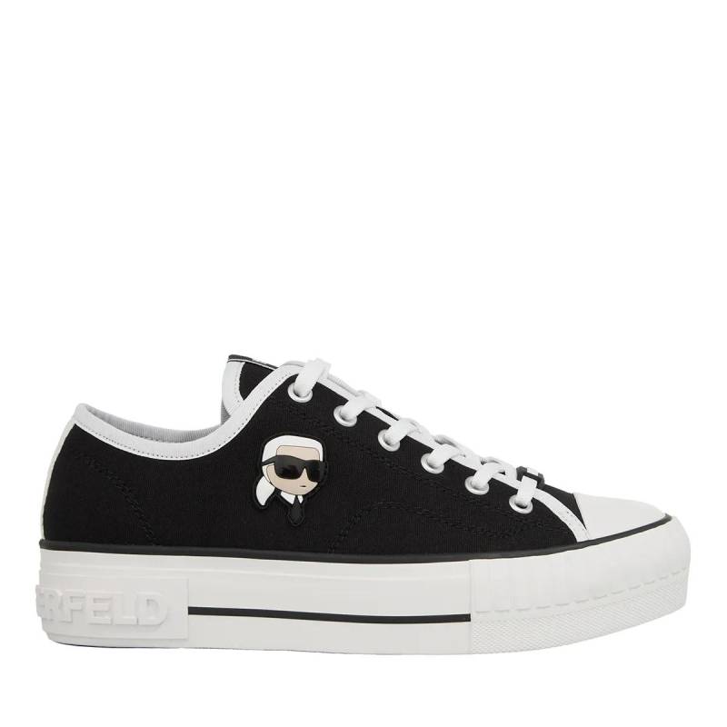 Karl Lagerfeld Low-Top Sneaker - Kampus Max Nft Patch Lo Lace - Gr. 36 (EU) - in Schwarz - für Damen von Karl Lagerfeld