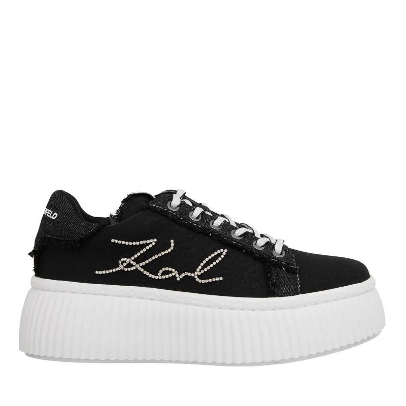 Karl Lagerfeld Low-Top Sneaker - Kreeper Lo Signia Mix Lo Lace - Gr. 36 (EU) - in Schwarz - für Damen von Karl Lagerfeld